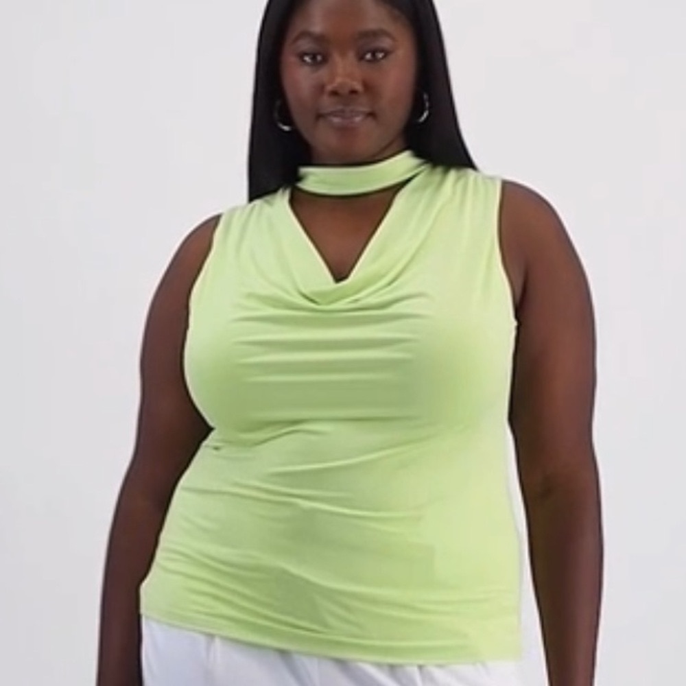 Bar III Women's Lime green Tank Top